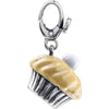 Sterling Silver Enamel Cupcake Charm Sterling Silver Enamel Cupcake Charm