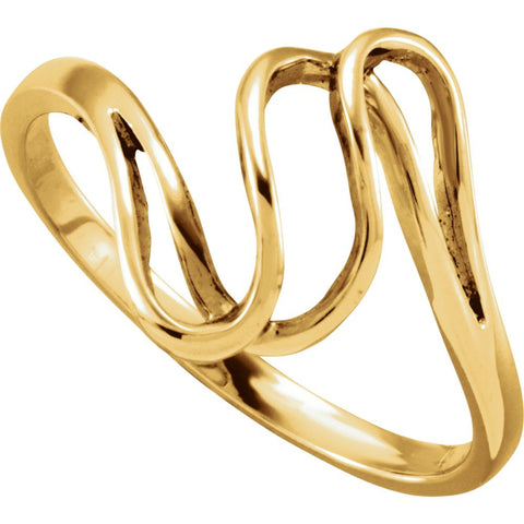 10k Yellow Gold Metal Fashion Ring, Size 6 10k Yellow Gold Metal Fashion Ring, Size 6