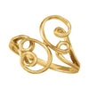 Metal Fashion Ring in 10K Yellow Gold (Size 6) Metal Fashion Ring in 10K Yellow Gold (Size 6)