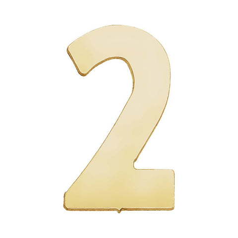 14k Yellow Gold Number "2" 14k Yellow Gold Number "2"