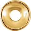 14k Yellow Gold 9mm Plain Roundel 14k Yellow Gold 9mm Plain Roundel
