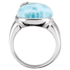 Sterling Silver Larimar Ring Size 6 Sterling Silver Larimar Ring Size 6