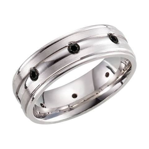 Sterling Silver 7mm 3/8 CTW Diamond Band Size 10 Sterling Silver 7mm 3/8 CTW Diamond Band Size 10