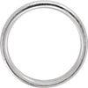 14k White Gold 6mm Half Round Edge Comfort Fit Hammer Finish Band Size 10 14k White Gold 6mm Half Round Edge Comfort Fit Hammer Finish Band Size 10
