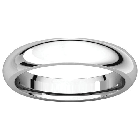 Sterling Silver 4mm Comfort Fit Band, Size 4