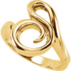 Metal Fashion Ring in 14k Yellow Gold ( Size 6 ) Metal Fashion Ring in 14k Yellow Gold ( Size 6 )