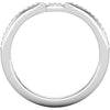 14k White Gold .07 CTW Diamond Band, Size 7 14k White Gold .07 CTW Diamond Band, Size 7