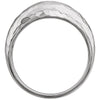 14k White Gold 8.2mm Hammered Dome Ring, Size 7 14k White Gold 8.2mm Hammered Dome Ring, Size 7