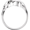 14k White Gold Metal Fashion Ring, Size 7 14k White Gold Metal Fashion Ring, Size 7