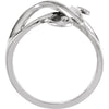 14k White Gold Freeform Ring, Size 6 14k White Gold Freeform Ring, Size 6