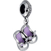 Sterling Silver 13x12.5mm Kera Slippers Charm Sterling Silver 13x12.5mm Kera Slippers Charm