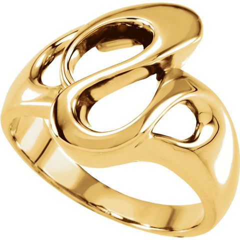 14k Yellow Gold Fashion Ring, Size 6 14k Yellow Gold Fashion Ring, Size 6