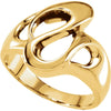 Metal Fashion Ring in 14k Yellow Gold ( Size 6 ) Metal Fashion Ring in 14k Yellow Gold ( Size 6 )