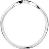 14k White Gold "V" Ring, Size 6 14k White Gold "V" Ring, Size 6