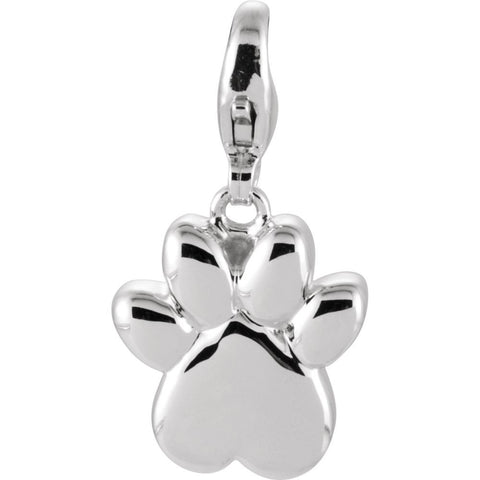 Sterling Silver Charming Animals® Paw Print Charm Sterling Silver Charming Animals® Paw Print Charm