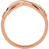 14k Rose Gold Infinity-Inspired Ring Size 7 14k Rose Gold Infinity-Inspired Ring Size 7