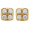 14k Yellow Gold 1/2 CTW Diamond Earrings