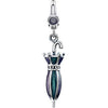 24.00x07.00 mm Umbrella Charm in Sterling Silver 24.00x07.00 mm Umbrella Charm in Sterling Silver