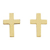 14k Yellow Gold 10x6mm Cross Earrings 14k Yellow Gold 10x6mm Cross Earrings