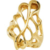 Metal Fashion Ring in 14k Yellow Gold ( Size 6 ) Metal Fashion Ring in 14k Yellow Gold ( Size 6 )