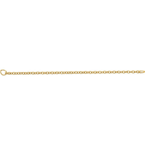14k Yellow Gold Safety Chain with Jump Ring