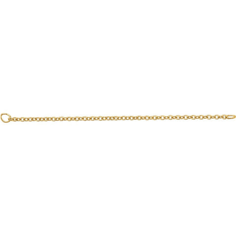 14k Yellow Gold Safety Chain with Jump Ring 14k Yellow Gold Safety Chain with Jump Ring