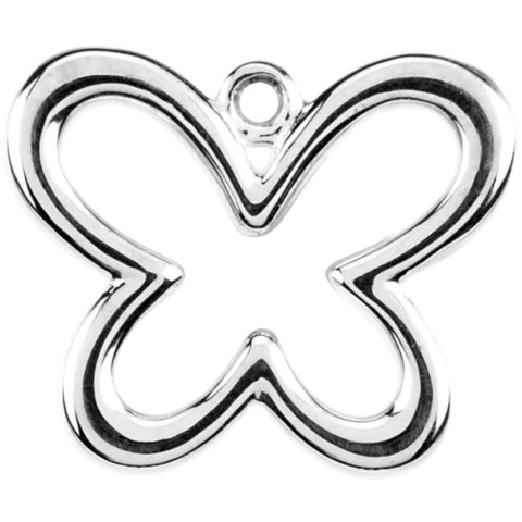 Sterling Silver Petite Butterfly Dangle Sterling Silver Petite Butterfly Dangle