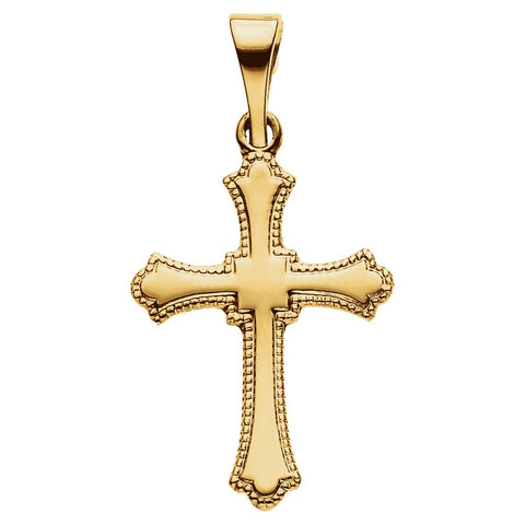 14k Yellow Gold 21x15mm Cross Pendant 14k Yellow Gold 21x15mm Cross Pendant