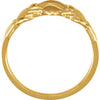 14k Yellow Gold 12x14mm Ladies Claddagh Ring, Size 7 14k Yellow Gold 12x14mm Ladies Claddagh Ring, Size 7