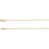 14K Yellow Gold 1mm Solid Cable 20-Inch Chain