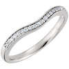 14k White Gold 1/10 ctw. Diamond Band, Size 7 14k White Gold 1/10 ctw. Diamond Band, Size 7