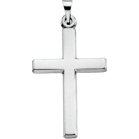Platinum 24.5x16.5mm Cross Pendant Platinum 24.5x16.5mm Cross Pendant