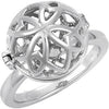 Open Hinged Cage Ring in Sterling Silver ( Size 7 ) Open Hinged Cage Ring in Sterling Silver ( Size 7 )