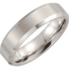 Dura Cobalt Wedding Band Ring with Satin Finish (Size 11 )