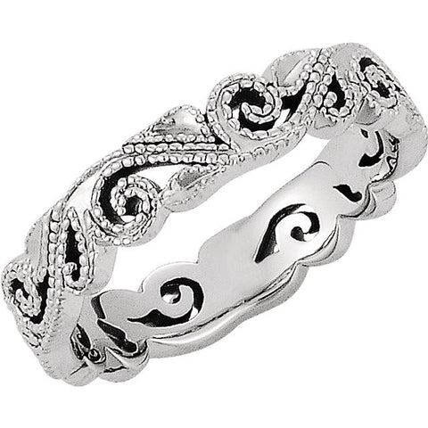 14k White Gold 4.5mm Band Size 7 14k White Gold 4.5mm Band Size 7