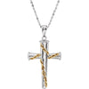 Gold Plated & Sterling Silver Three-Nails Promise 18-Inch Necklace Gold Plated & Sterling Silver Three-Nails Promise 18-Inch Necklace
