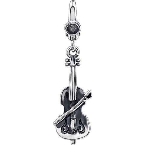 Sterling Silver Violin Charm