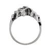 14k White Gold Fashion Ring, Size 6 14k White Gold Fashion Ring, Size 6