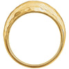 14k Yellow Gold 8.2mm Hammered Dome Ring, Size 7 14k Yellow Gold 8.2mm Hammered Dome Ring, Size 7