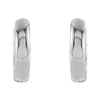 14k White Gold 9.5mm Hinged Earrings 14k White Gold 9.5mm Hinged Earrings