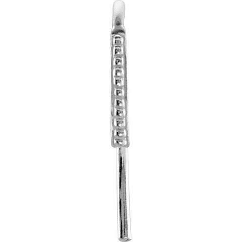 Sterling Silver Granulated Design Bishop Hook Ear Wire Sterling Silver Granulated Design Bishop Hook Ear Wire
