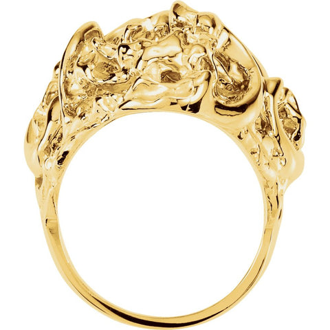 14k Yellow Gold Freeform Ring, Size 6 14k Yellow Gold Freeform Ring, Size 6