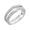 1/4 CTTW Diamond Ring Guard in 14k White Gold (Size 6 ) 1/4 CTTW Diamond Ring Guard in 14k White Gold (Size 6 )