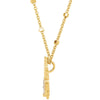 18K Yellow & Rose Vermeil Hedgehog 17" Necklace for Protection 18K Yellow & Rose Vermeil Hedgehog 17" Necklace for Protection