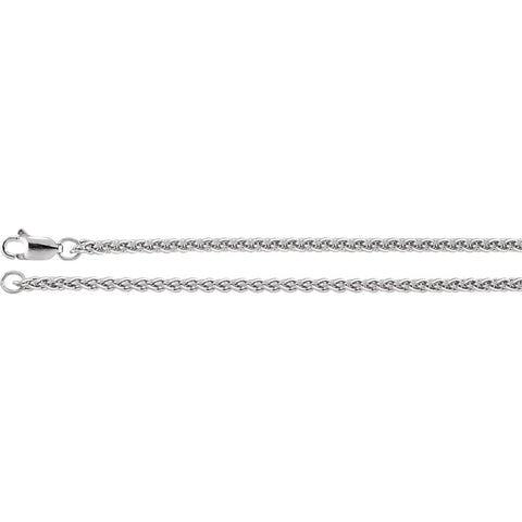 Sterling Silver 2.4mm Wheat 20" Chain