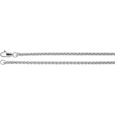 Sterling Silver 2.4mm Wheat 16" Chain Sterling Silver 2.4mm Wheat 16" Chain