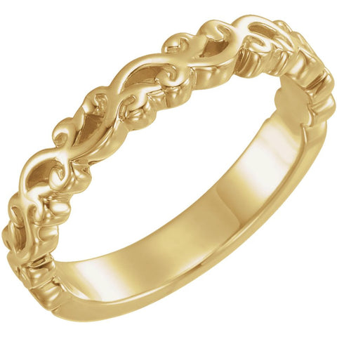 14k Yellow Gold Stackable Ring, Size 7 14k Yellow Gold Stackable Ring, Size 7