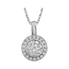 Sterling Silver Cubic Zirconia 18-Inch Necklace