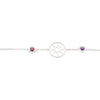 Sterling Silver Amethyst & Pink Tourmaline 7.25" Bracelet Sterling Silver Amethyst & Pink Tourmaline 7.25" Bracelet