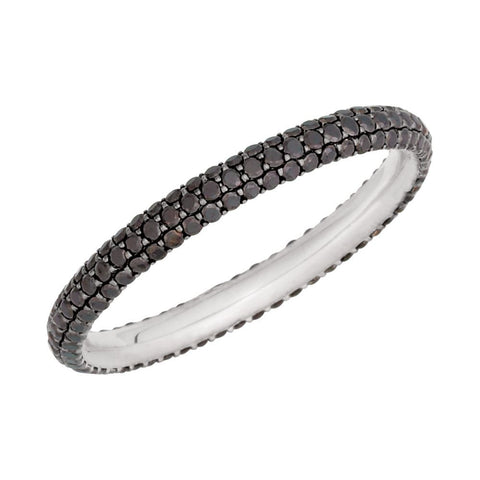 14k White Gold Pavé Eternity Band, Size 5 14k White Gold Pavé Eternity Band, Size 5